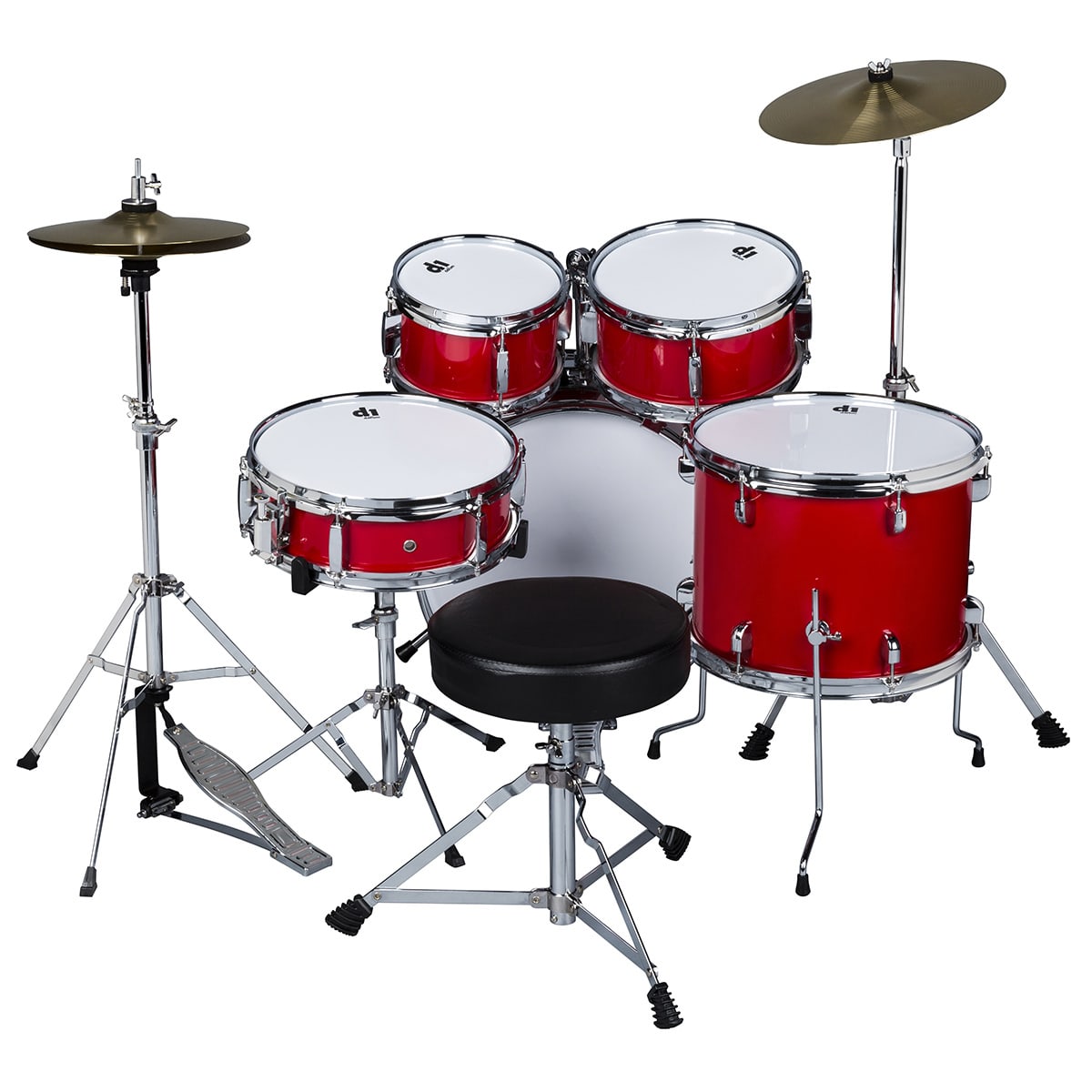 D1 Junior Drum Set 5pc Candy Red ddrum