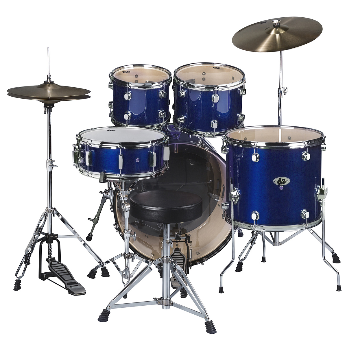 D2 Drum Set 5pc Police Blue ddrum